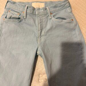Mother Light Blue Jeans Pants, 25, Anthropologie
